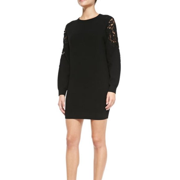 Theory | Dresses | Theory Lindessa Evian Lace Sweater Dress S | Poshmark